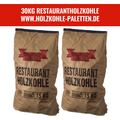 2 mal 15kg Säcke Restaurantholzkohle